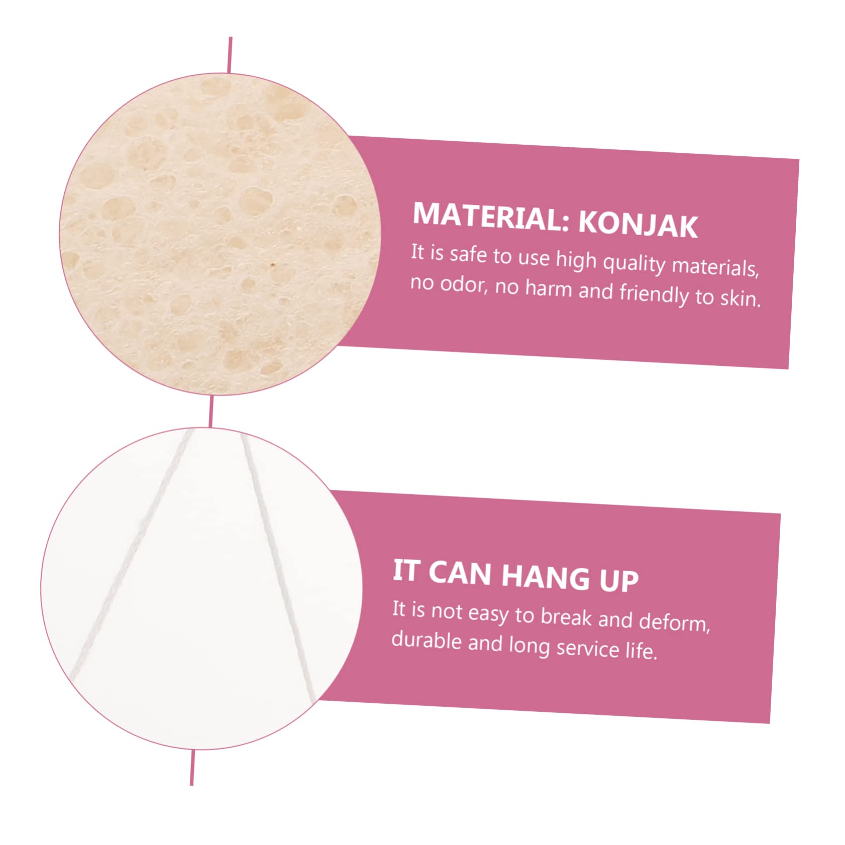 FRCOLOR Pcs Facial Exfoliating Cleaning Sponges Makeup Pads Skincare Tools Reusable Face Wash Scrubbers