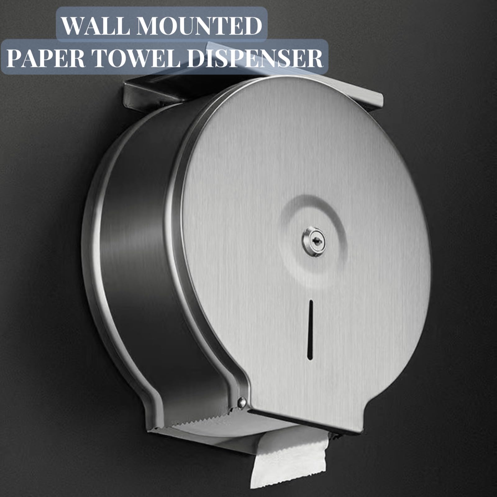 Dispensador de toallas de papel de acero inoxidable para montaje en pared