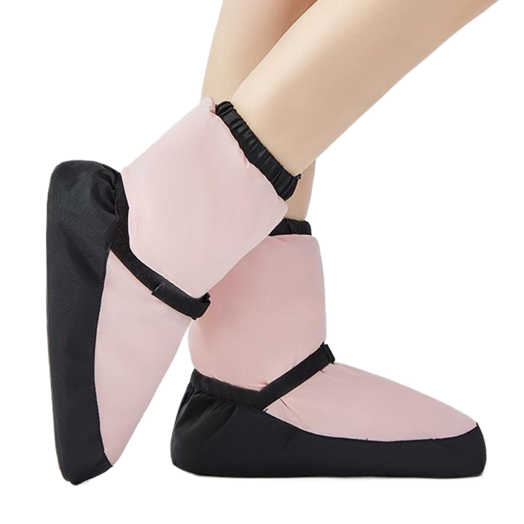 Mädchen Ballettschuhe, Ballettstiefel, weicher Sohle verdickter Erwärmungsstiefel mit verstellbarem Riemen, wasserdichte Kleidung-resistente Mädchen Ballettschuhe für Tanztraining im Winter, m