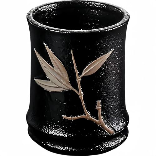 Soporte estético retro de bambú para escritorio, suministros de oficina clásicos, decoración de cubículos, accesorios de espacio de trabajo,