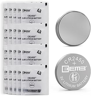 CR2450 Battery 20-Pack CR2450 3V Lithium Coin Cell Battery Long-Lasting 650mAh Batteries with Leak-Proof Design, for Remote Controls, Car Key Fobs, Watches, Flameless Candles & Smart Devices