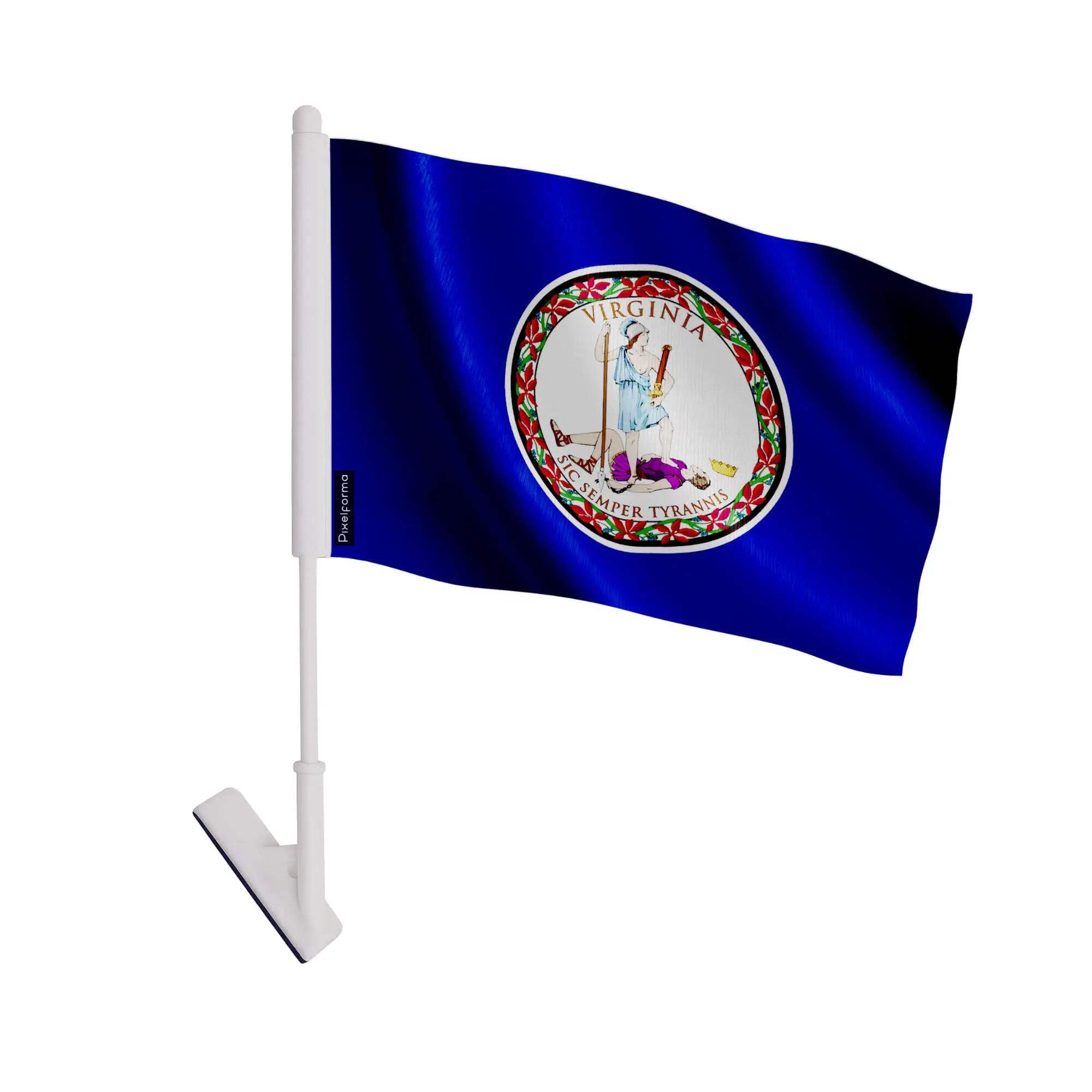 Drapeau Virginie autocollant lot de 10 pièces en polyester résistant - 3