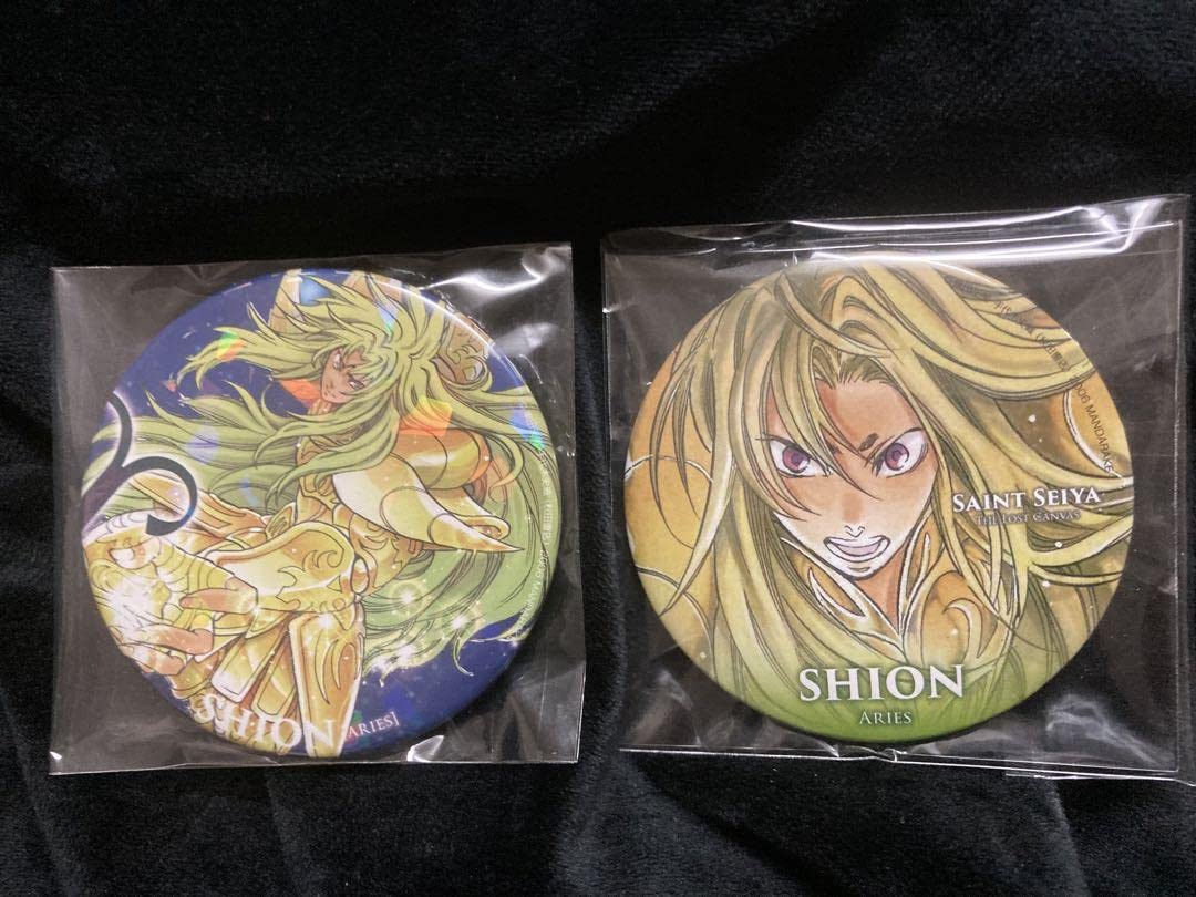 Amazon.co.jp: 聖闘士星矢 THE LOST CANVAS 冥王神話 シオン 缶バッジ  