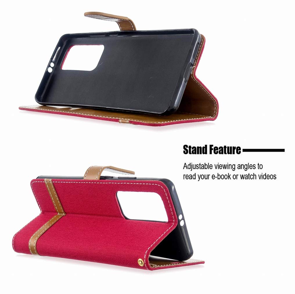 Coque Portefeuille Cuir Huawei P40 - Ultra Mince Avec Fentes Cartes Et Stand