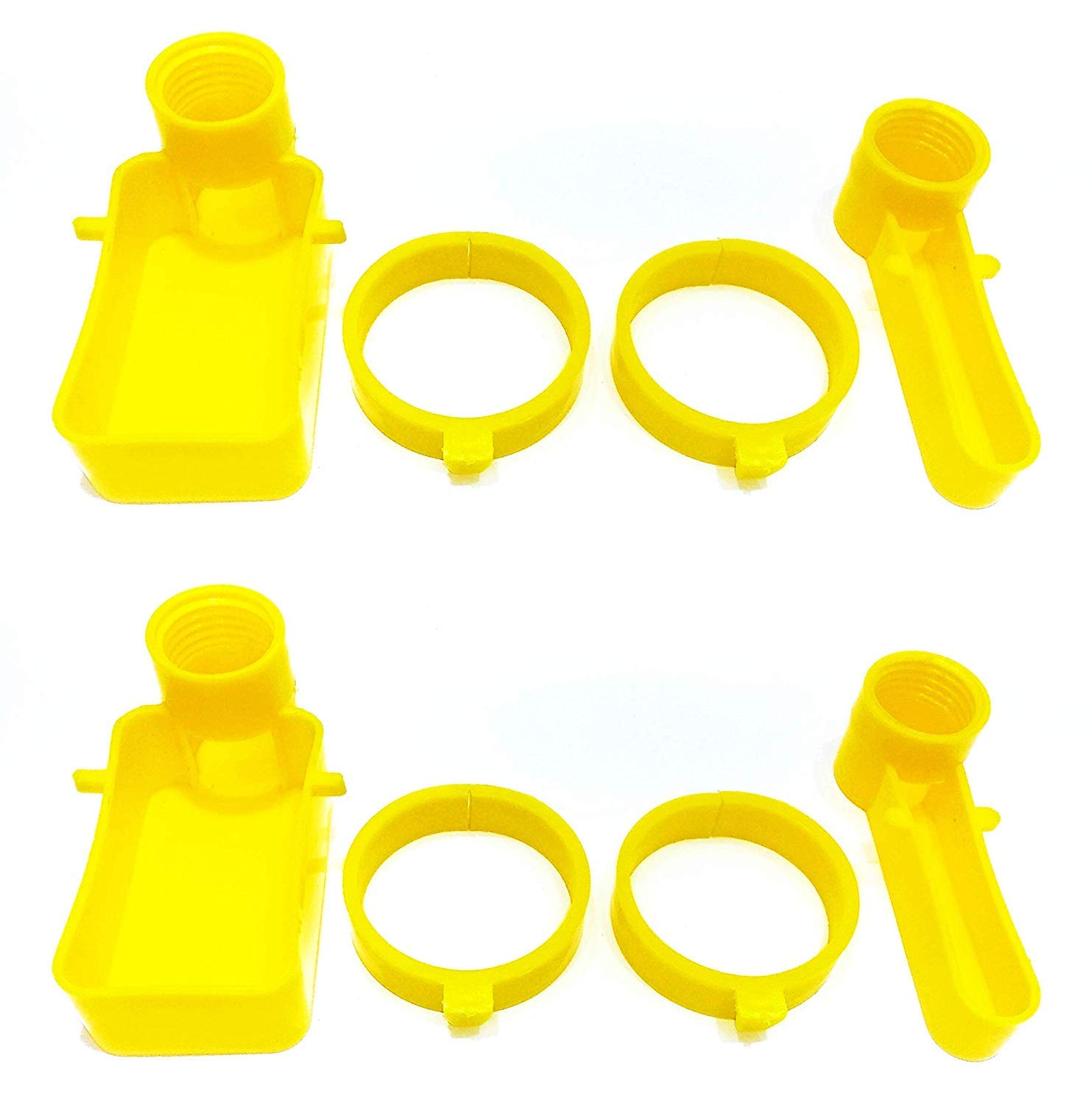 Pets Wizard - Bird Cage Drinker & Feeder with (Bottle Holder Clips) Set of 2 - Use Any Bottle to Fix in It (Yellow Color) (B08GQC9SPW) Amazon Price History, Amazon Price Tracker