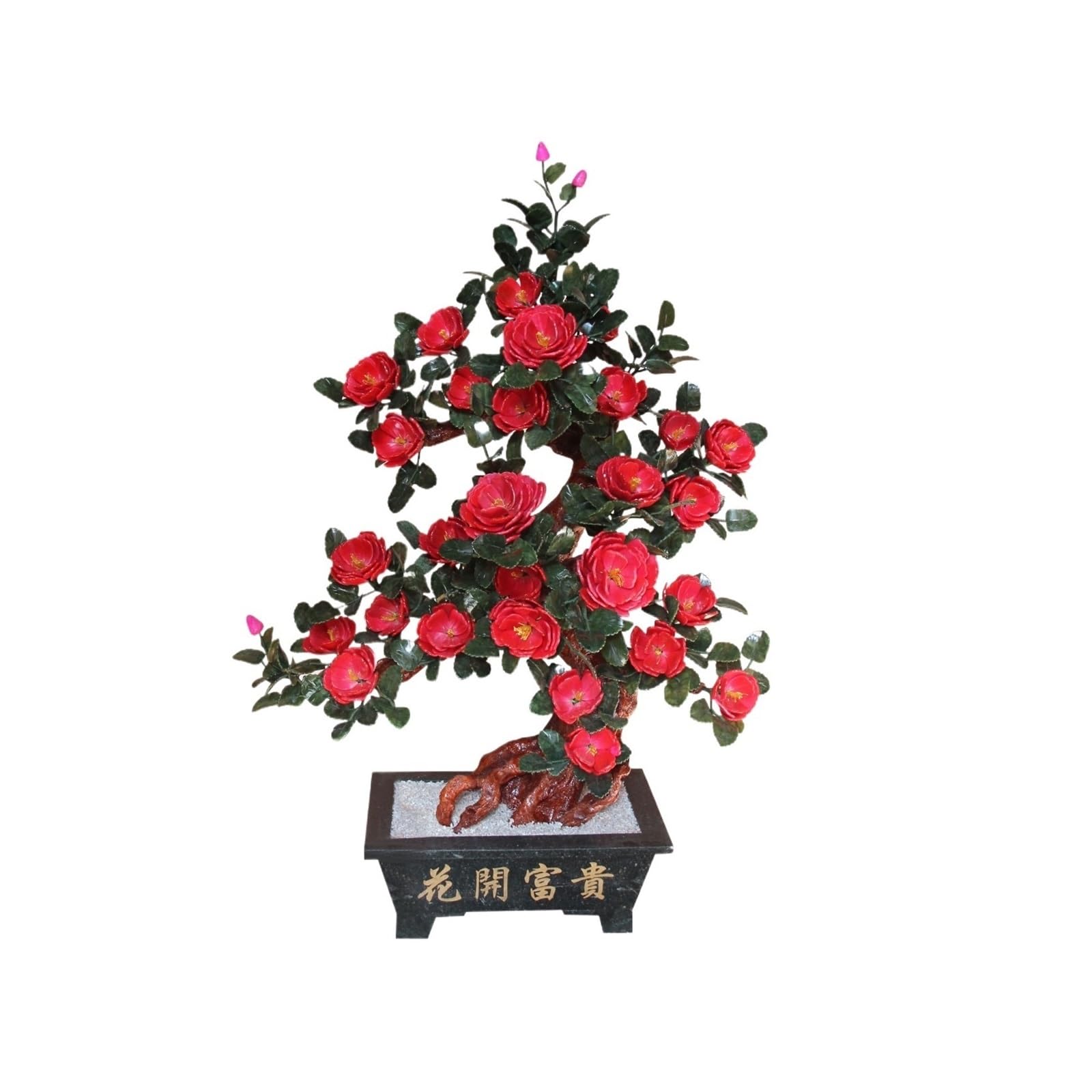 DFGHNBVC Fake Plants Artificial Bonsai Tree Lifelike Faux Potted Plant Jade Flower Ornament Bonsai Tree,