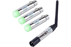 CHINLY Pro DMX512 Wireless DMX DFi DJ 2.4G Wireless Transmitter Lighting Controller...