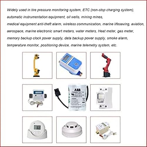 Miniatura 2 de Paquete de 2 3HAC044075-00101 Batería de litio de 7.2 V 3600 mAh 3HAC044075-00101 para ABB Robot CPU SMB ABB3HAC16831-1ABBTA521 Batería