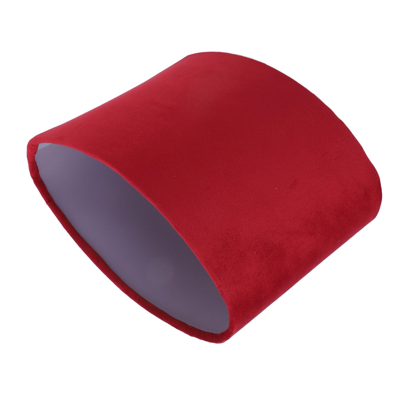 Pantalla Ovalada de Luz Suave E27 E14 Lámpara Moderna Universal, Iluminación Decorativa para Lámpara de Mesa y Piso rojo