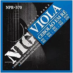 Encordoamento Nig Cebolão Em Ré Viola Caipira Tensão Média