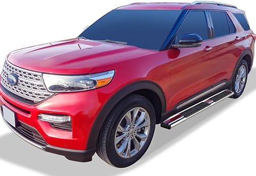Miniatura 2 de APS Estribos cromados estilo OE Nerf compatibles con Ford Explorer 2020-2024 Sport Utility de 4 puertas