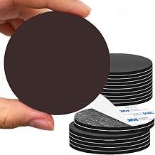 Flexible Magnetic Dot with Self Adhesive,Big Round Magnets with Adhesive Backing for Crafts Whiteboard, Refrigerator Crafts DIY School,18 Pcs 60mm Diameter 2.36x 0.08