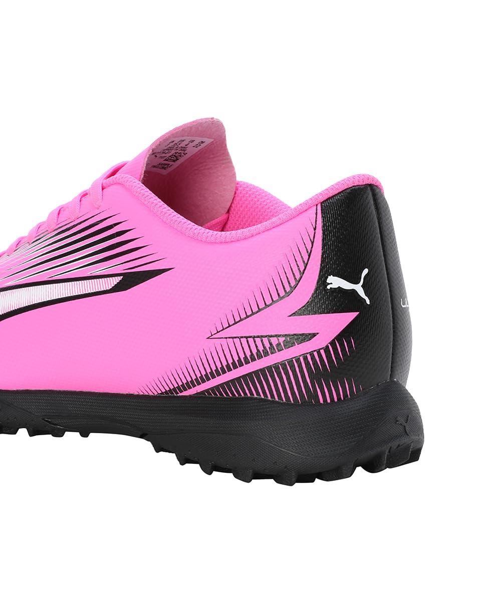 Puma Unisex Youth Ultra Play Tt Jr Soccer Shoes, Poison Pink-Puma White-Puma Black, 30 EU