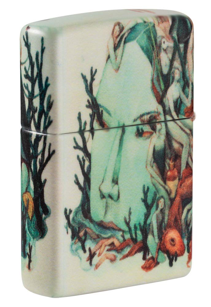 Zippo - Briquet Tempête Motif Marija Tiurina, 540°, Impression Color Image, Rechargeable, Réutilisable, Coupe-vent, Coffret Cadeau, Fabriqué Aux États-Unis