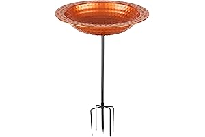 NND 28" Copper Birdbath with Four Spiky Feet