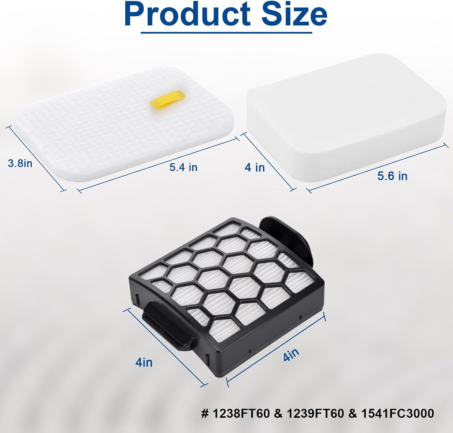 ZU100 Filters for Shark ZU102 Odor Neutralizer Cartridges for Shark ZU100 Pet Upright Vacuum Parts # 1238FT60 1239FT60 1541FC3000