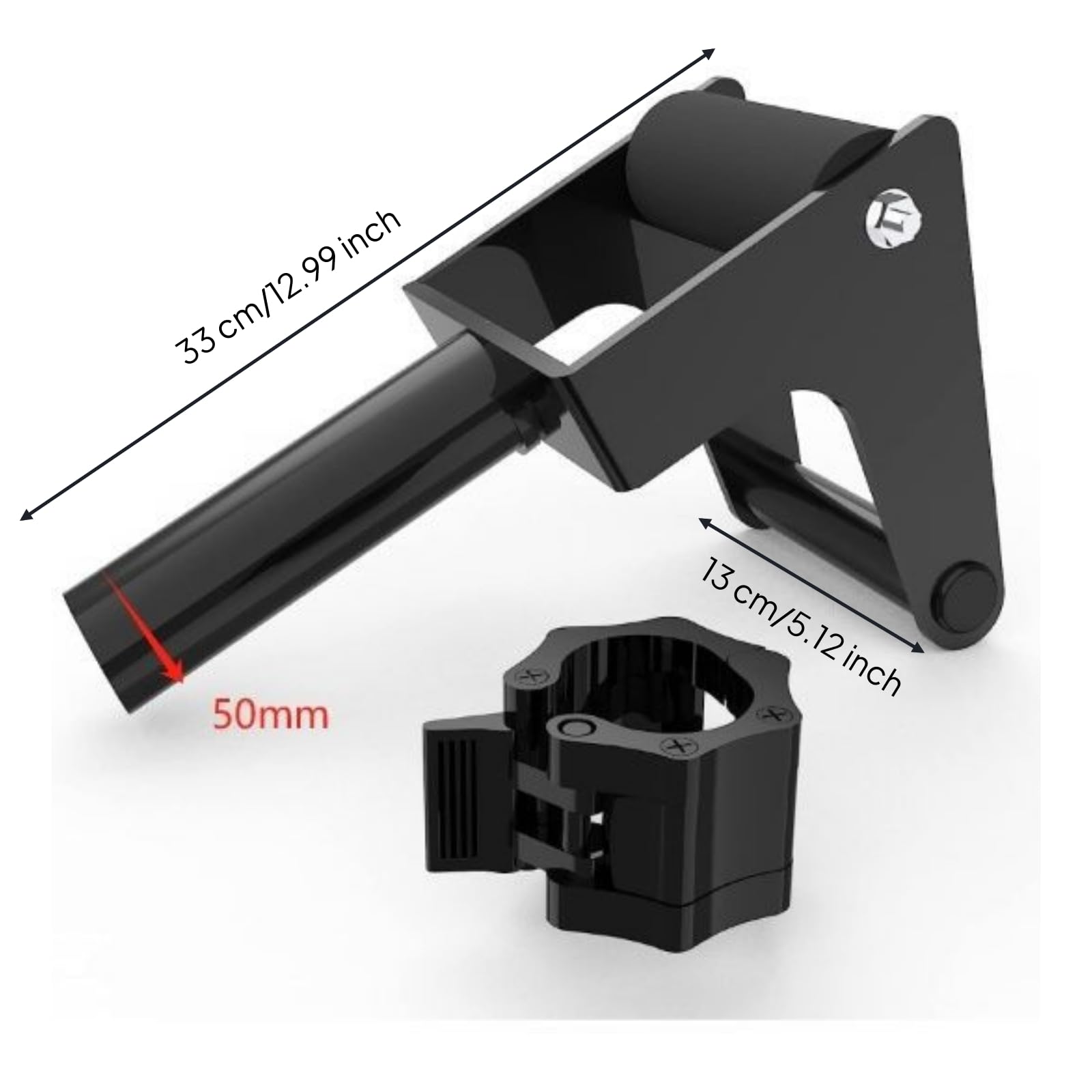 Qianly Attrezzo Tibialis in Metallo Barra per Tibia Portatile Accessorio Palestra per Appassionati di Fitness
