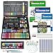Produktbild Shuttle Art 186 teiliges Malset, Deluxe Malkoffer mit Acrylfarben, Buntstift, Ölpastellkreide, Aquarellfarben, Wachsmalstifte, Malbuch, Aquarellblock, Holzkoffer, für Kinder und Erwachsene geeignet