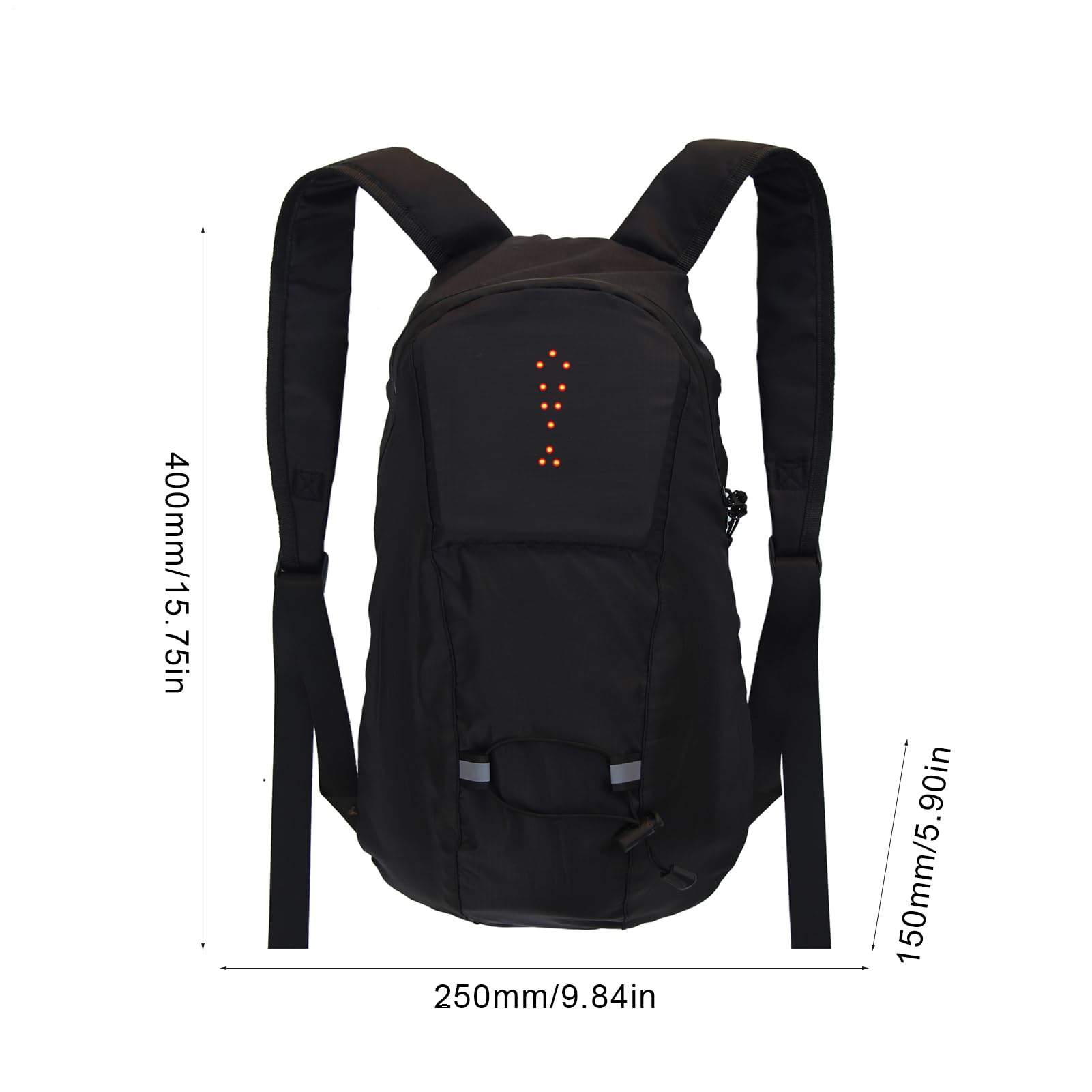 Blinker-Rucksack, Fernbedienung, reflektierender Warnrucksack