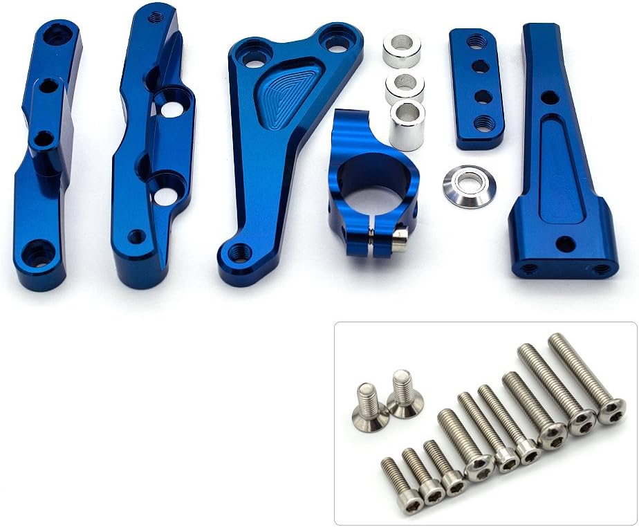 Motorcycle CNC Steering Damper Stabilizer Buffer Mounting Bracket Compatible with CB650F 2014 2015 2016