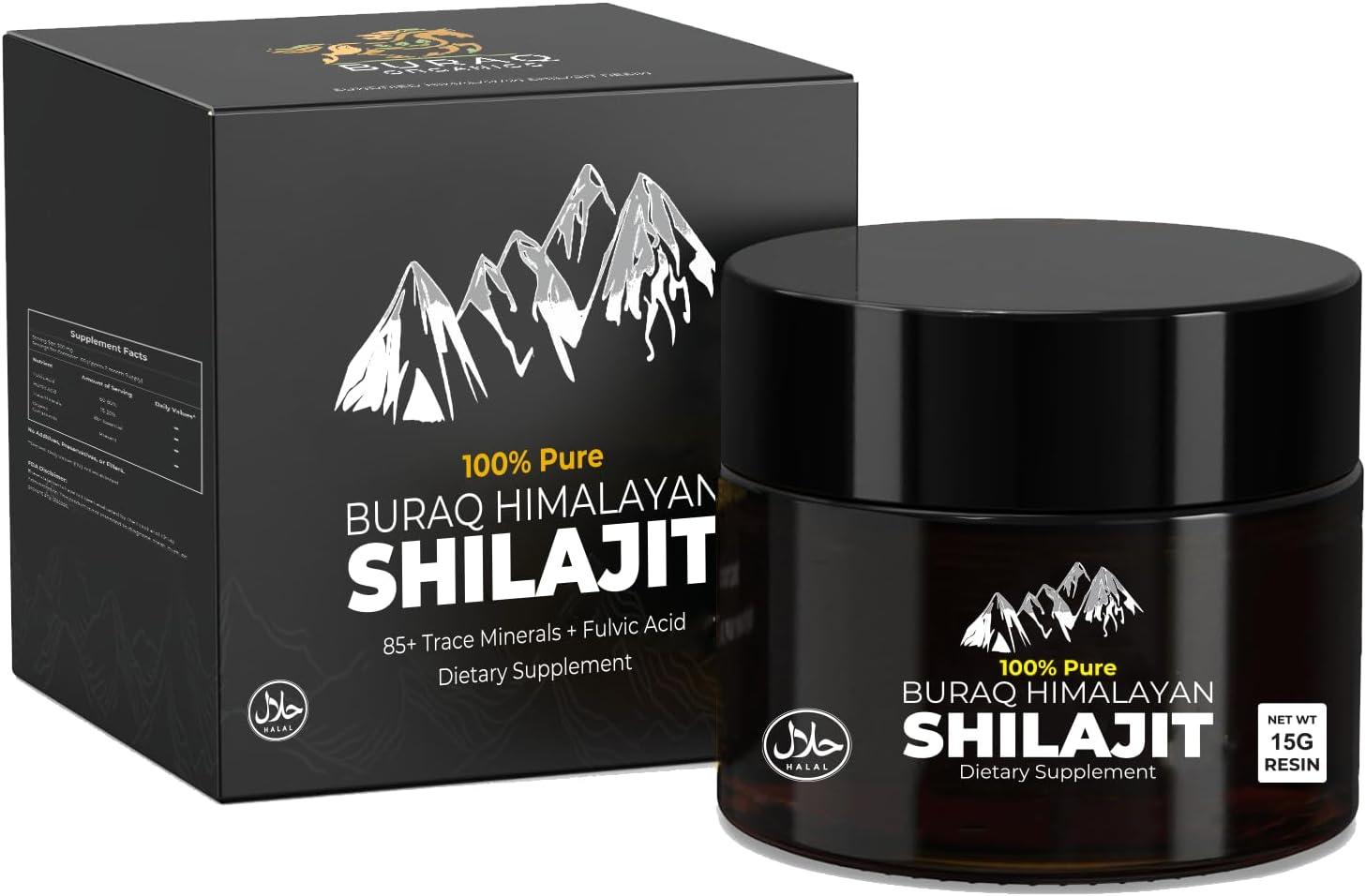 Himalayan Shilajit Resin 15g, Gold Grade, Sun-Dried & Purified, Mineral-Rich Fulvic Complex, Natural Resin Supplement for Men & Women