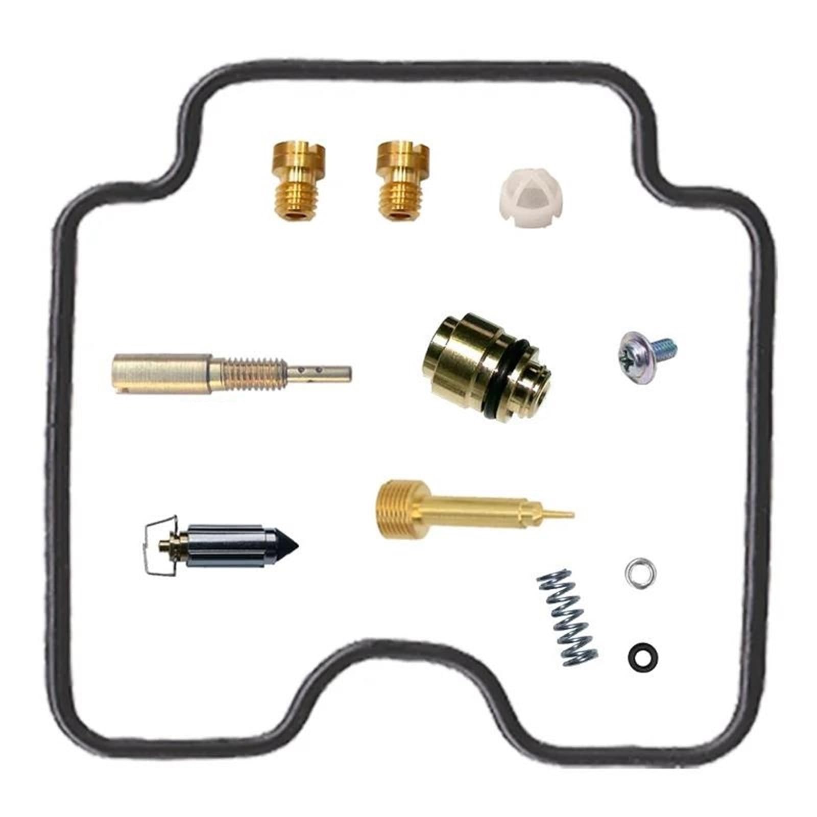 DTASMBD Motorcycle Carburetor Repair Kit For YFM450FWAN ATV KODIAK 450 4WD 2003-2007 YFM450 YFM 450 FWAN Carb Rebuild Parts Set Engine Carburettor Rebuild Fix Kit Replacement(SET 1)
