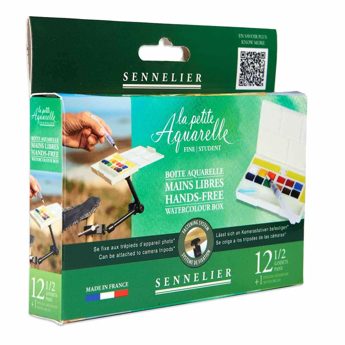 BOITE AQUARELLE MAIN LIBRES 12 1/2 GODET