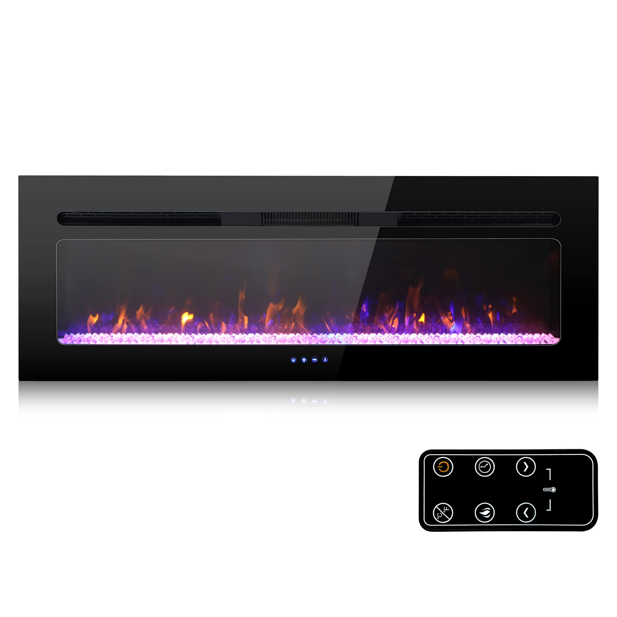 Buy MFSTUDIO Electric Fireplace, 40 inch Fireplace Heater Recessed and