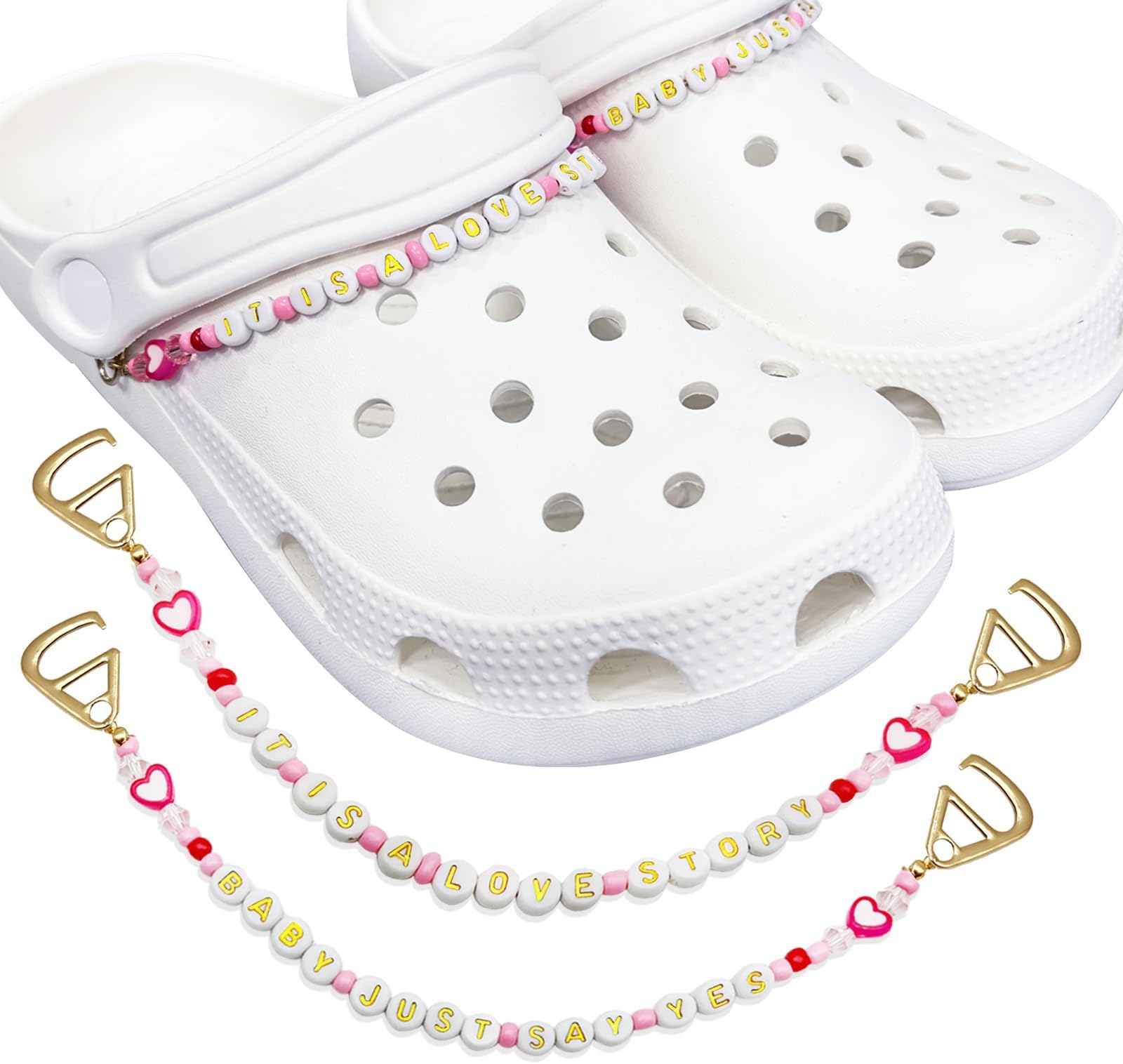 NZNDBBling Shoe Charms for Girls Women, Pink Friendship Shoe Charms Designer Jewelry Shoe Accessories, Inspired Jewelry Gift for, Inspired, Lover, Music-themed Fans