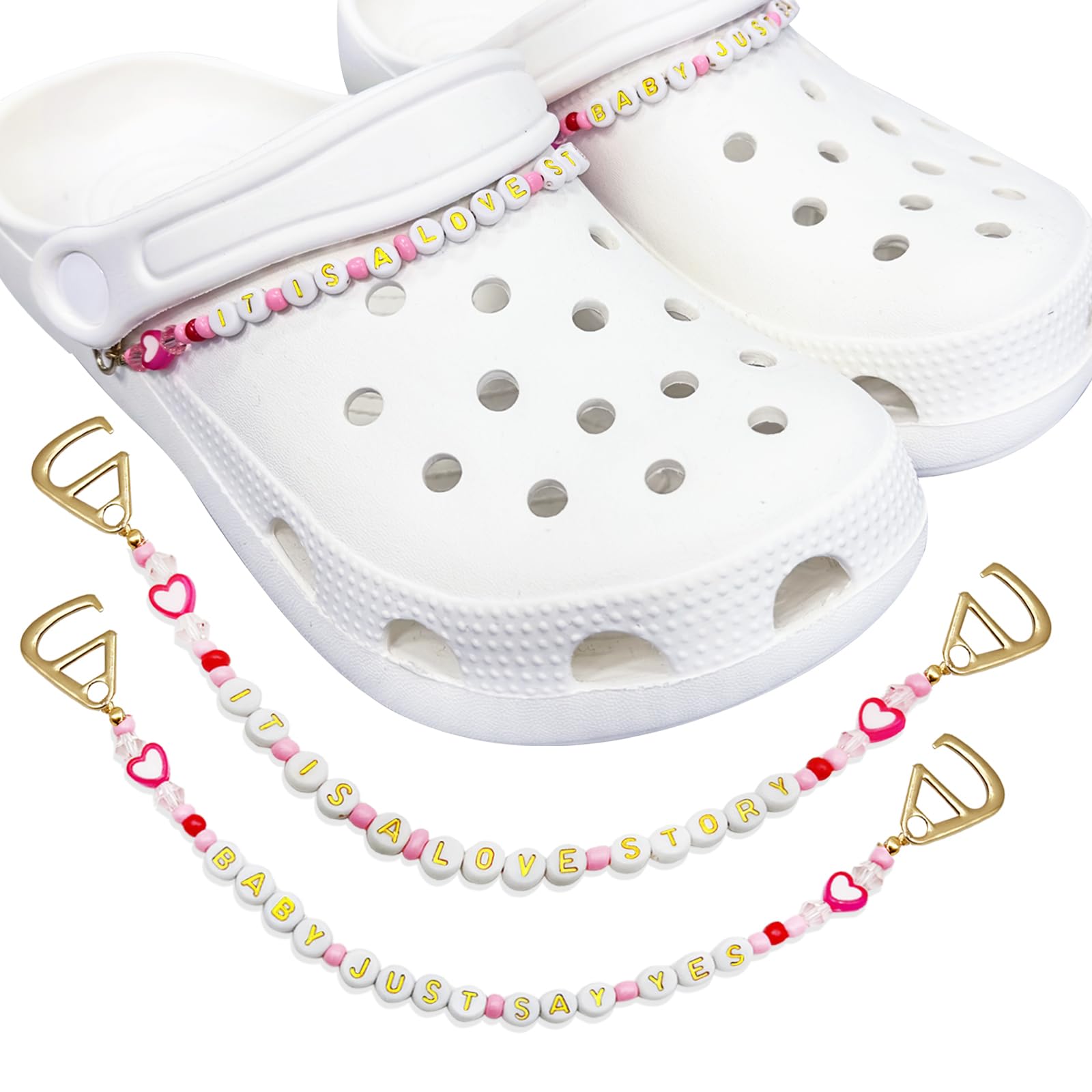 NZNDBBling Shoe Charms for Girls Women, Pink Friendship Shoe Charms Designer Jewelry Shoe Accessories, Inspired Jewelry Gift for, Inspired, Lover, Music-themed Fans