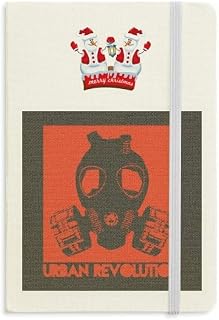 Pollution Red Black Revolution Gas Head Christmas Snowman Notebook capa dura grossa