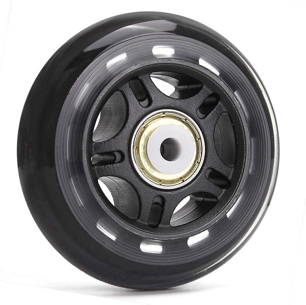 Ruote per pattini in linea, 64 mm/70 mm/76 mm, 82 A/84 A con cuscinetti ABEC-7, per interni ed esterni, ruote da allenamento per scooter, confezione da 8 (76 mm, 84 A)