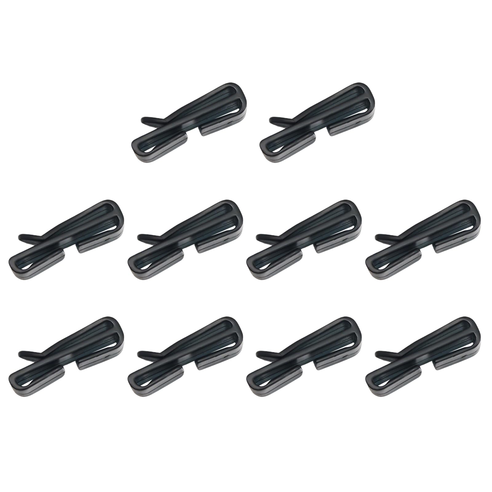Webbing Connecting Clip,10 PCS Tactical Backpack Plastic Clip Adjust Keeper Buckle for Securing Tools Accessories Helmet Straps