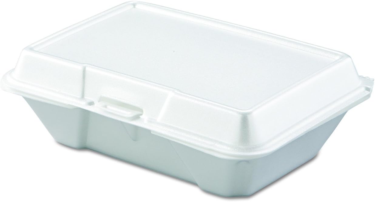 Dart 205HT1 All Purpose Perforated Foam Hinged Container, 9 X 6 Inches (Case of 200)