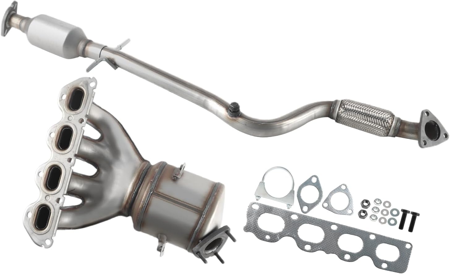 Catalytic Converter Kit Compatible with Chevrolet Cruze 2011-2015 1.8L, Chevrolet Cruze Limited 2016 1.8L, Catalytic Convertor Replacement 16657, 50511, 25197189, 94529345, EPA Compliant