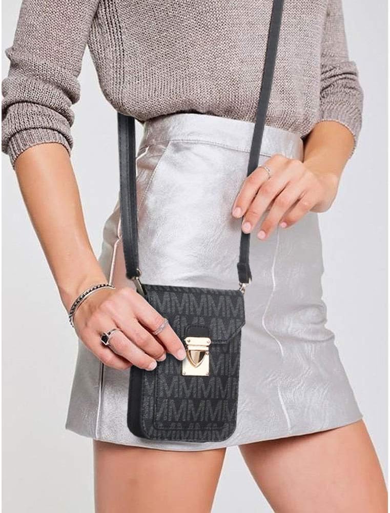 MKP Women Fashion Signature Lightweight Cute Small Crossbody Bags Cell Phone Purse Wallet Shoulder Bag With Snap Closure - Image 2