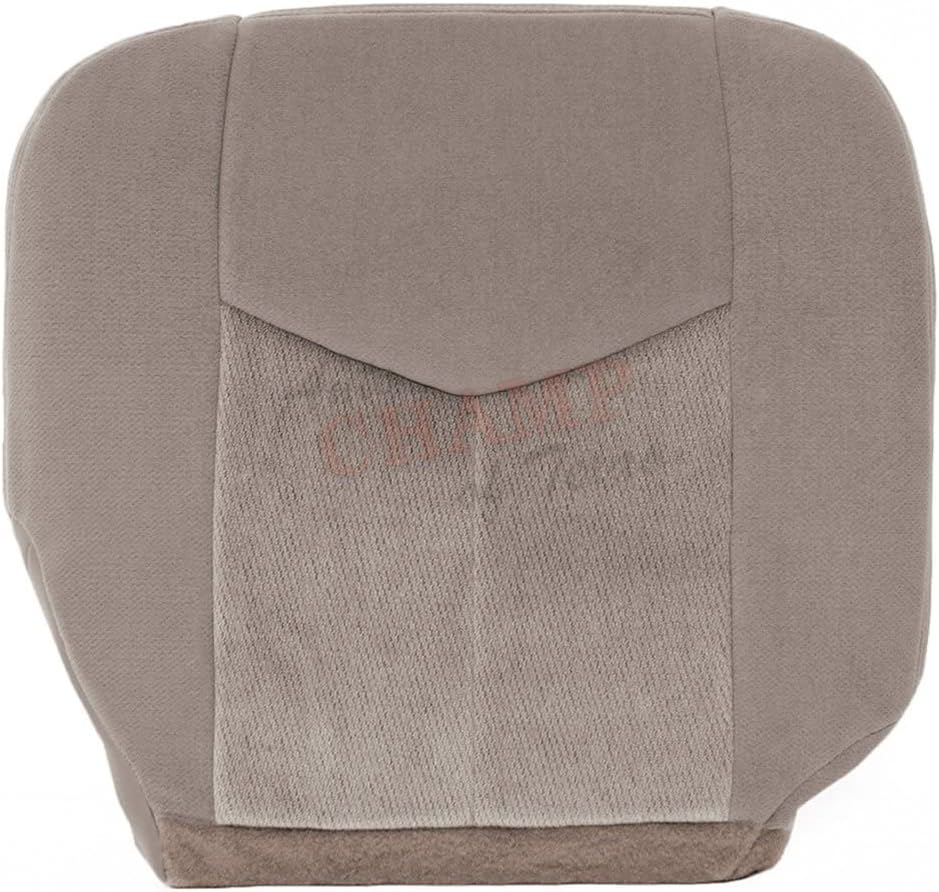 Compatible with 2007 GMC Sierra SLE Z71 h D Passenger Side Bottom Cloth Seat Cover Tan