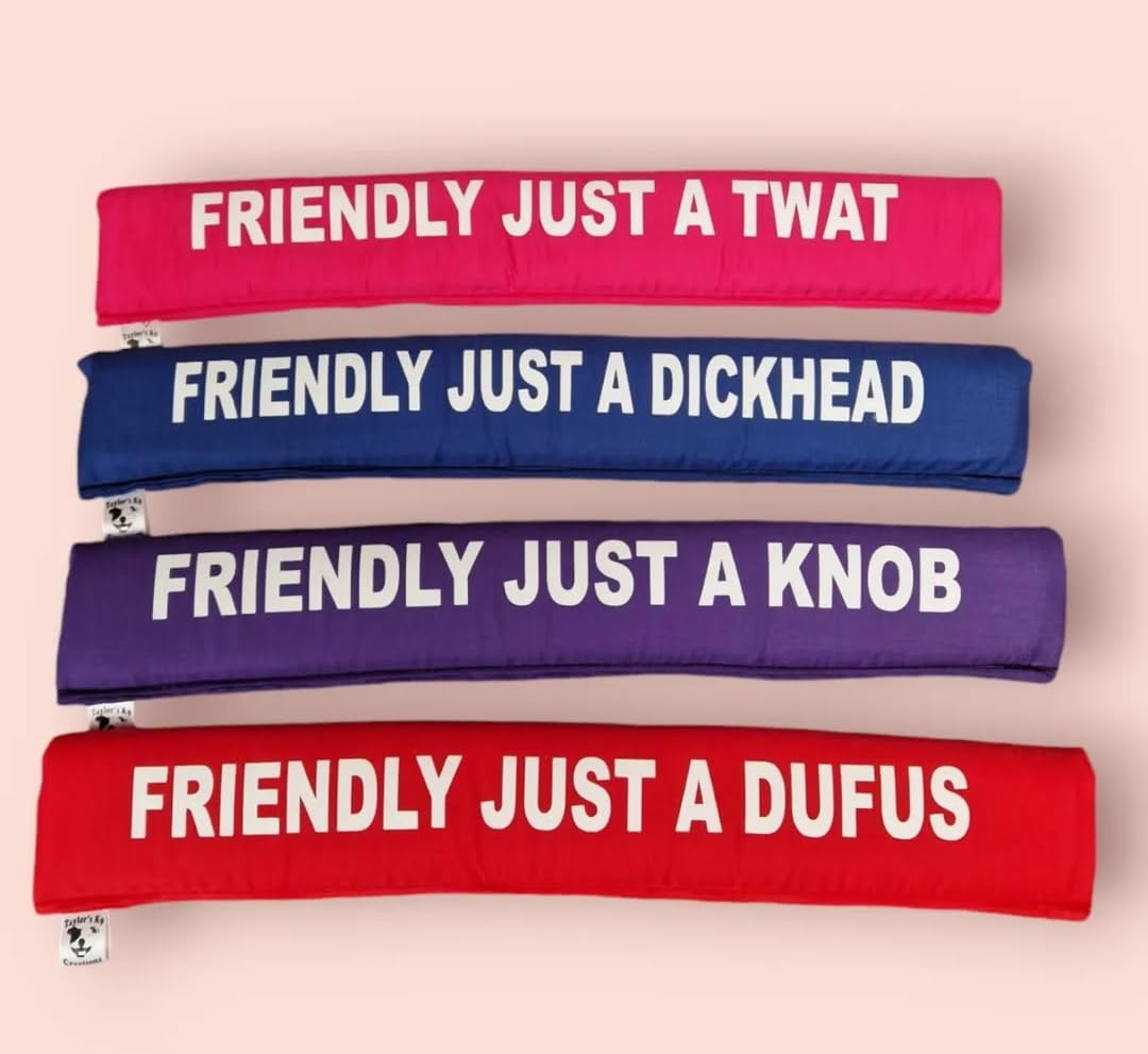 friendly, just a dickhead dog lead sleeve cover wrap, colour choices (black) (green)
