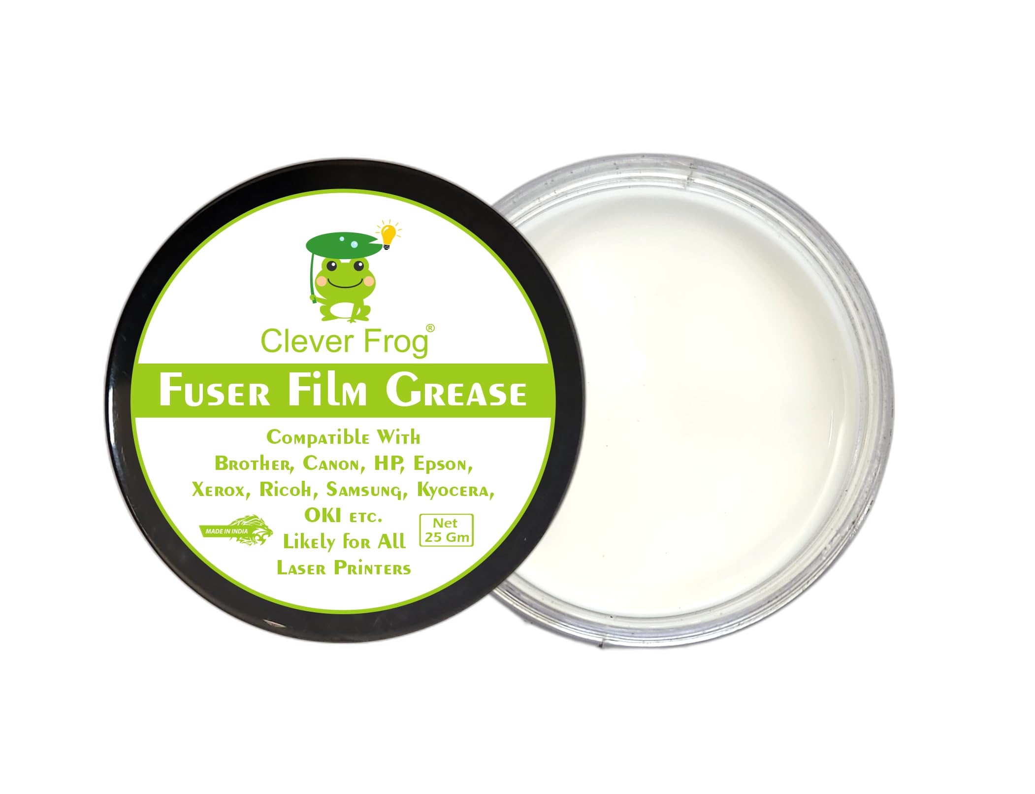 Clever Frog® Original Fuser Film Grease | Compatible with Brother, Canon, HP, Epson, Xerox, Ricoh, Samsung, Kyocera, OKI etc. Likely for All Laser Printers | (25 GMS) (B0CSG2NFQ7) Amazon Price History, Amazon Price Tracker