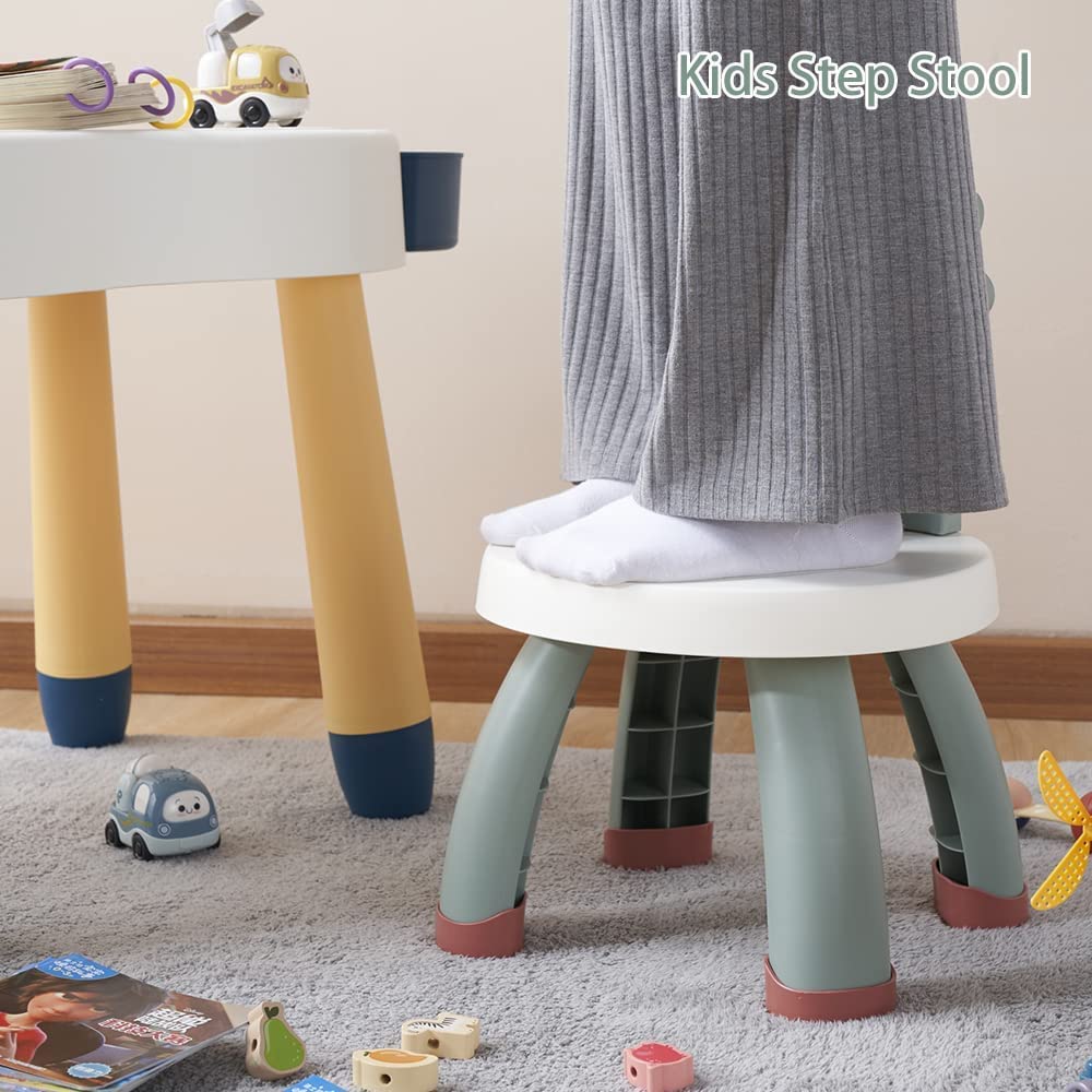 Balama Sedia per bambini, Seggiola Bambini, Seggiolina Bambini, in plastica, dinosauro, verde, altezza seduta 25,3 cm, per interni ed esterni, senza BPA, durevole e leggera