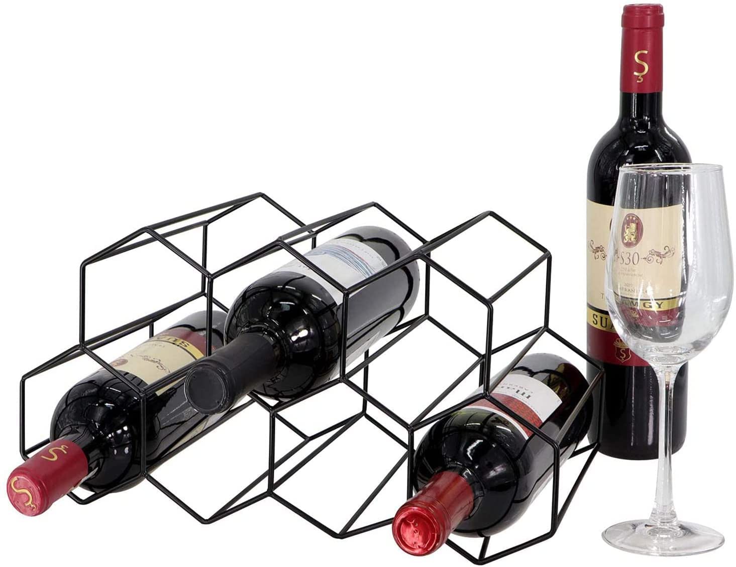 Buy TOMVAESTOMVAES Countertop Wine Rack9 Bottle Wine Holder for Wine
