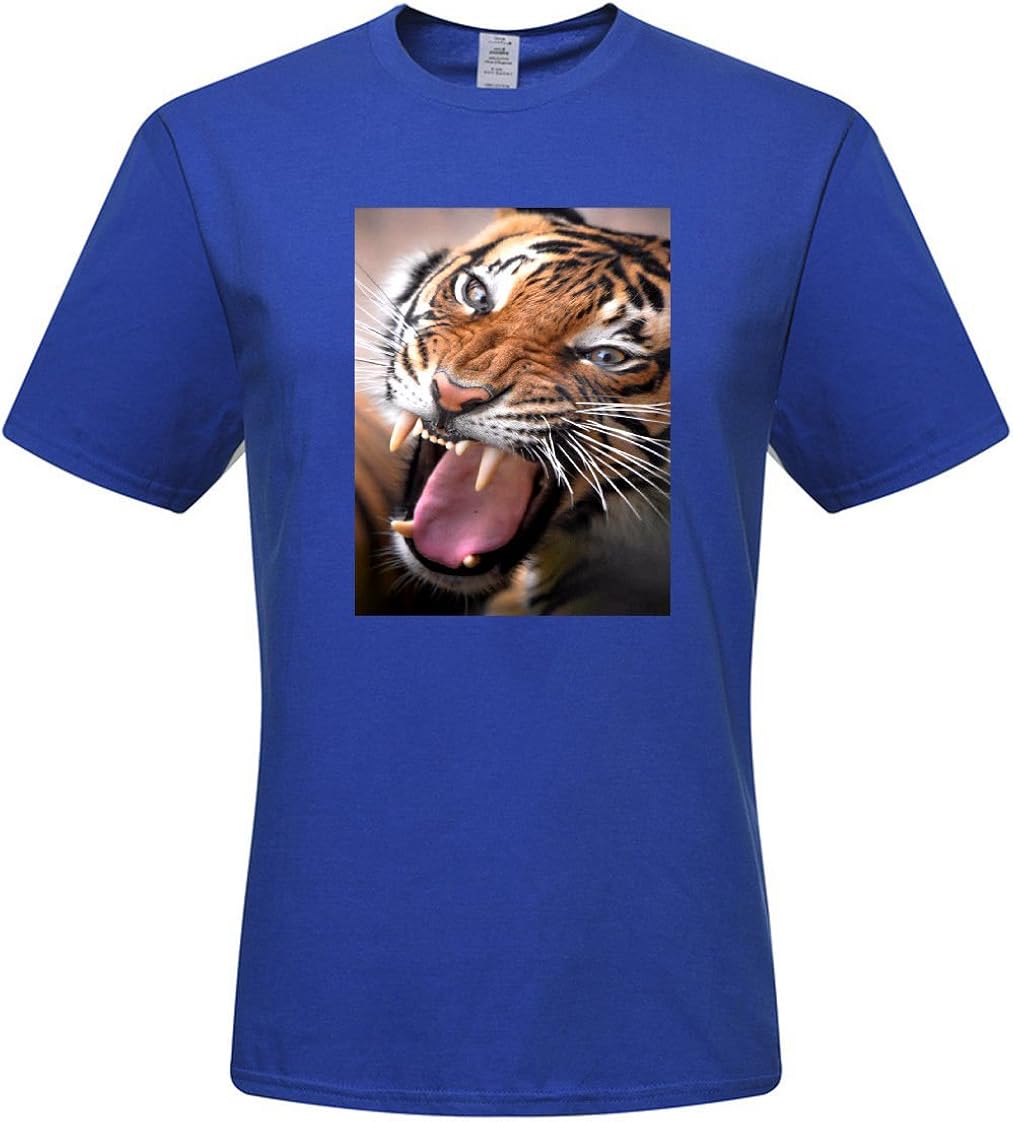 Mens cotton TShirt ,Animals Men's Short Sleeve Tee Shirt Medium Clothing, Shoes