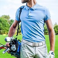Vista 5 de DOOPAI Cinturón para Hombre, cinturones de golf elásticos para hombres, Paquete de 2 Cinturones de Trinquete de Nylon para Hombre, Cinturones