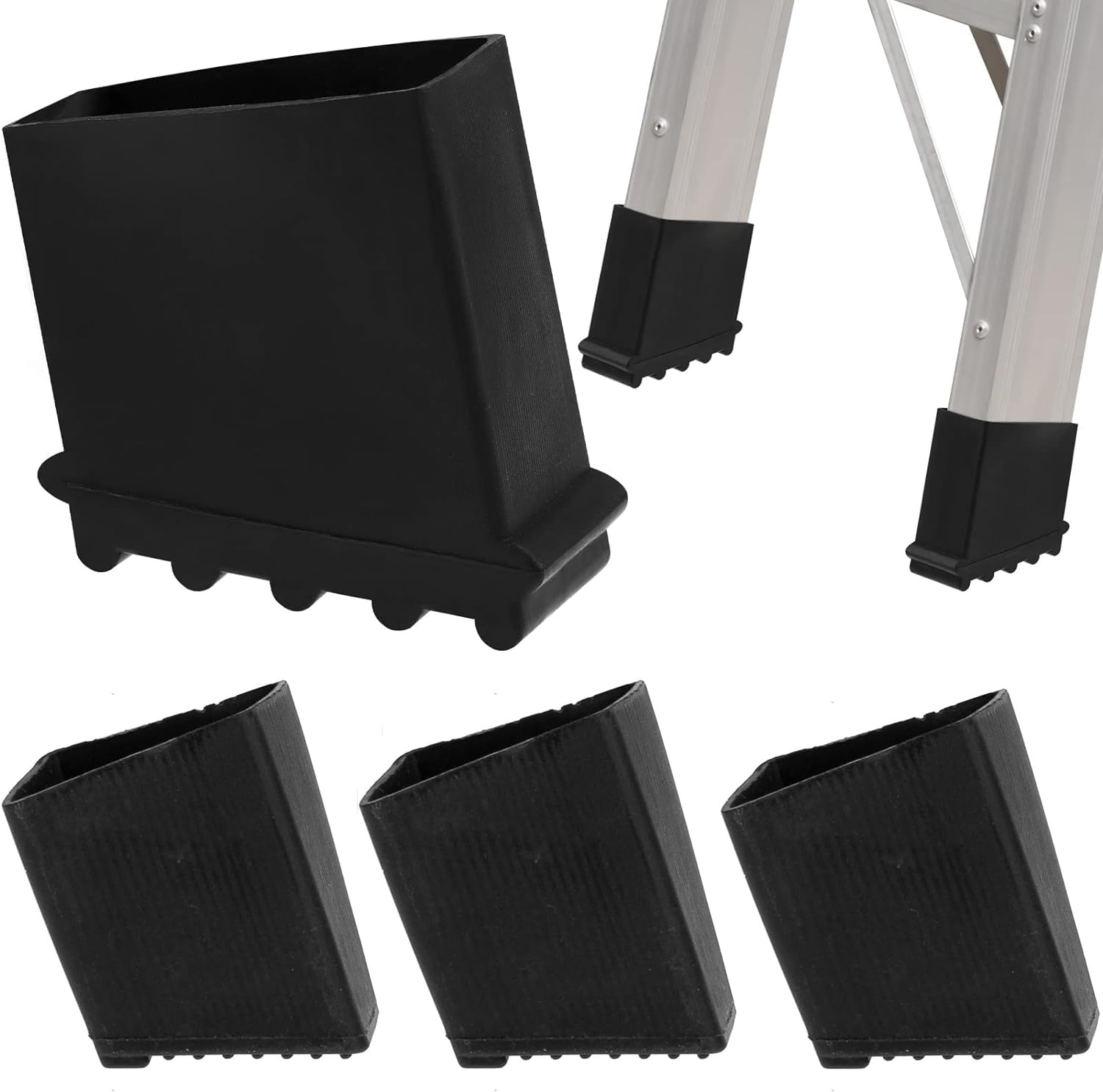 4 Piedini Antiscivolo Per Scale - Gomma Universale, Protezione Pavimento, Riduzione Rumore, Colore Blu - Foto 12