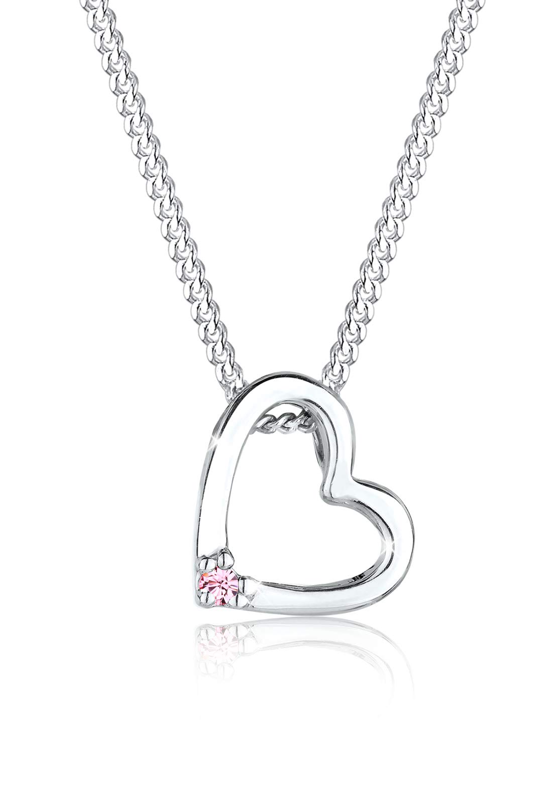Elli Necklace Heart Crystals 925 Sterling Silver