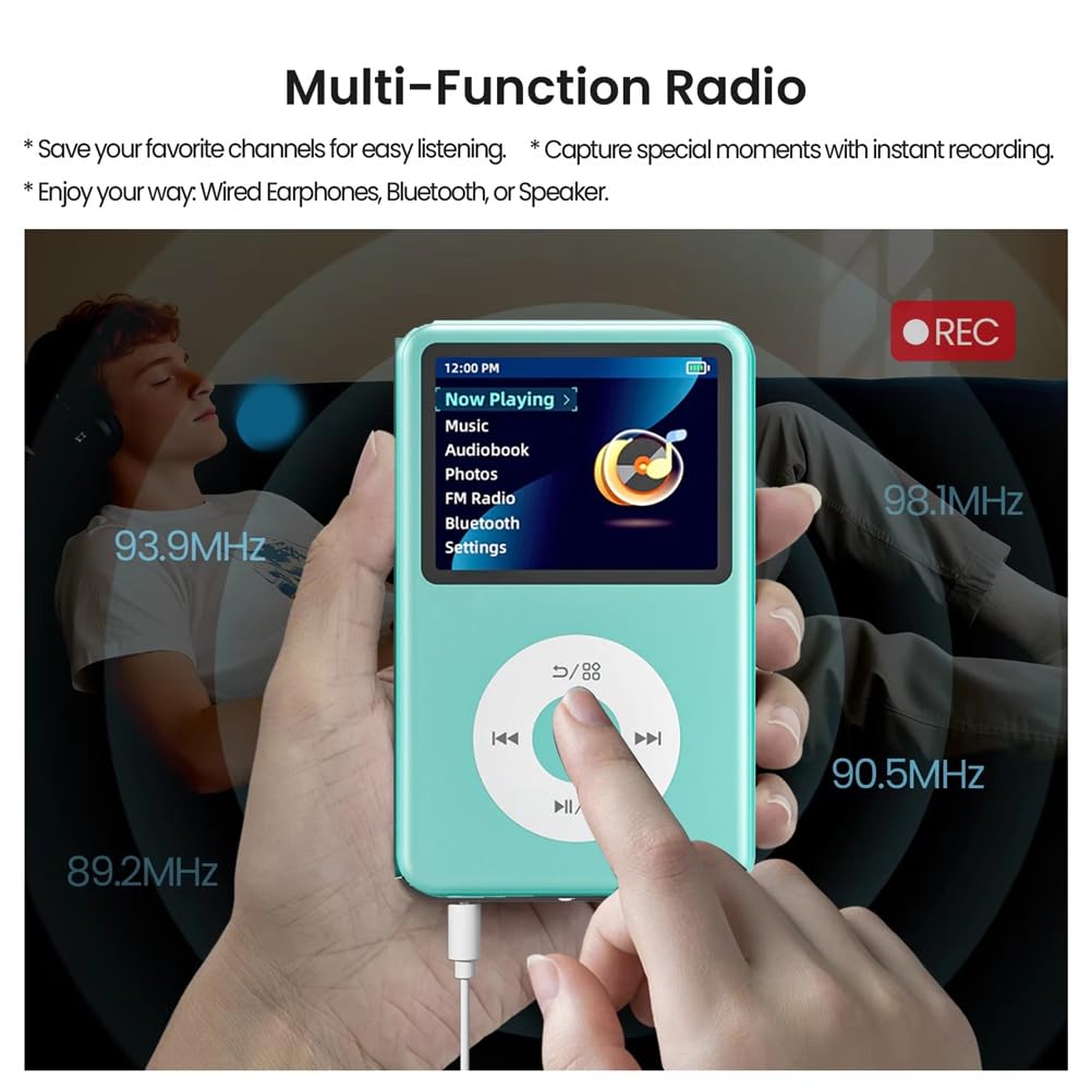 Lecteur MP3 64 Go Bluetooth Portable HiFi DAP
