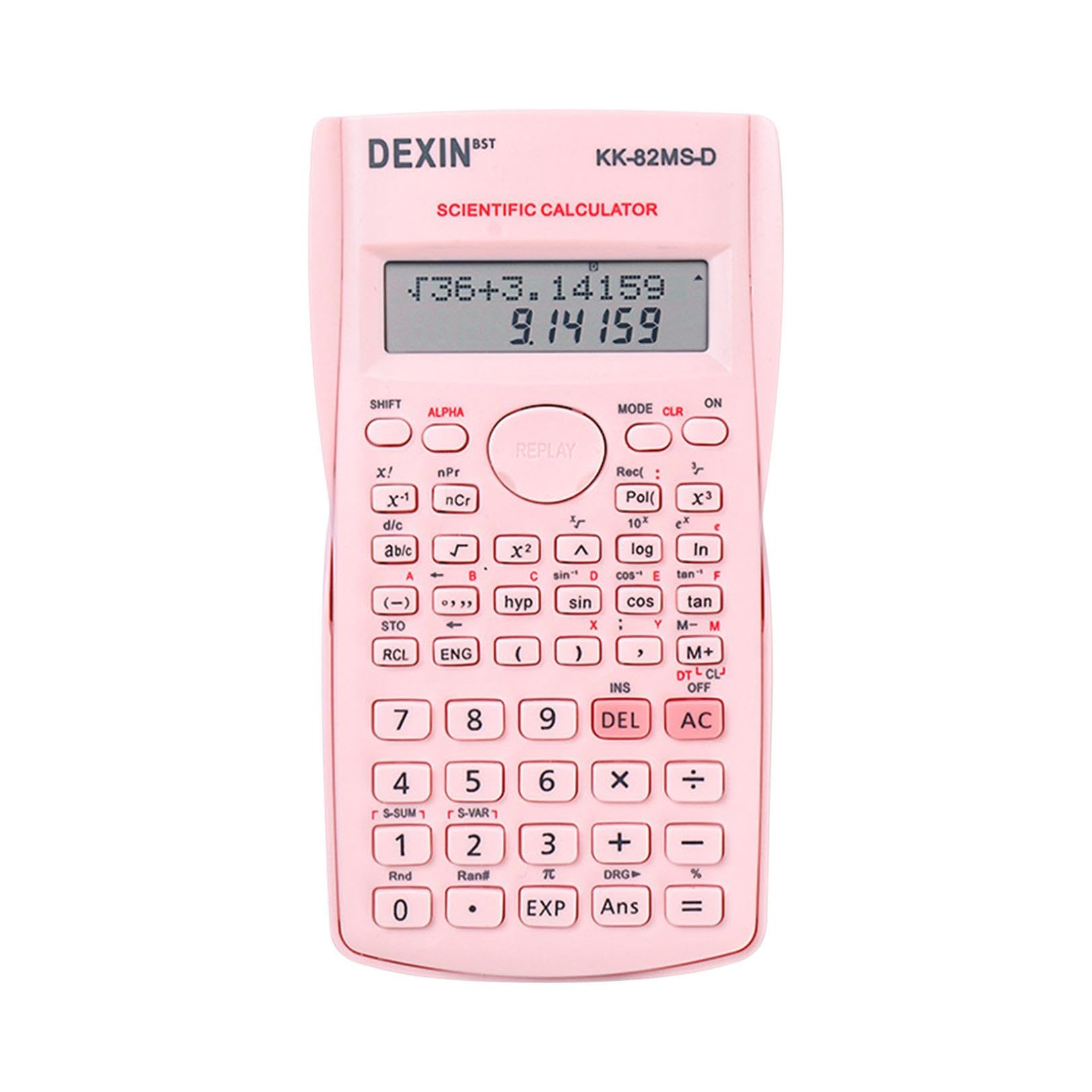 Generic Colorful Scientific Calculator,Scientific Calculator with Cute Design for School and Business (Pink)
