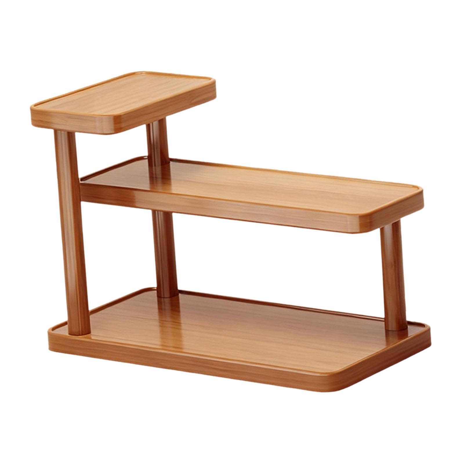 Estante Expositor de Mesa para Perfumes, Soporte de Madera Multifuncional para Cosméticos, Organizador de Almacenamiento para Escritorio de Oficina O, 50cm