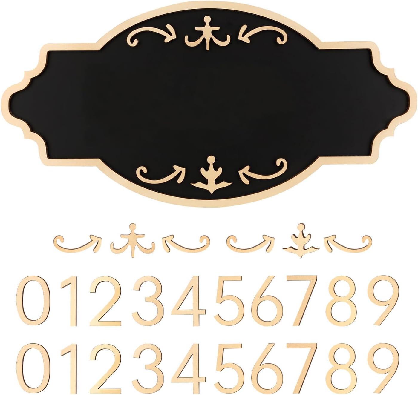 House Numbers for Outside, Personalized Address Signs for House, Mailbox, Apartment, Office, Coffee Shop, Hotel, Garden (Contain Two Sets of Numbers from 0-9)