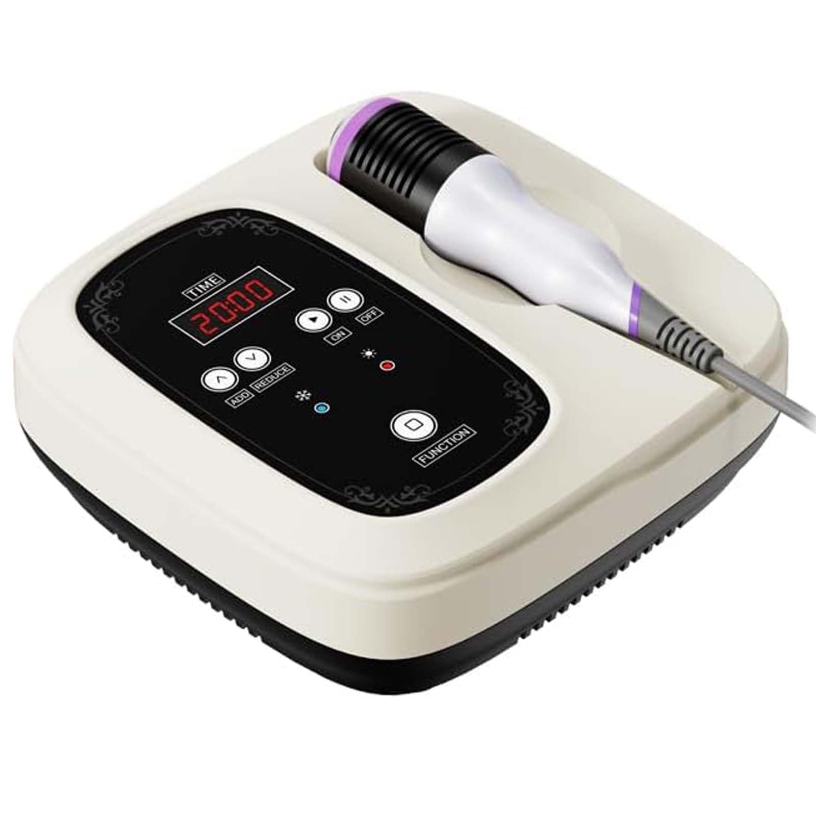 Elitzia Máquina de belleza facial de martillo frío y caliente, de 5 a 42 °C, esencia contraída, para levantamiento de rostro, masaje facial profesional, reafirmante, tonificador, máquina de esculpir